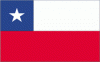 4x6" Chile Rayon Mounted Flag