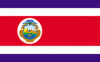 2x3' Costa Rica Nylon Flag