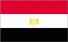 4x6" Egypt Rayon Mounted Flag