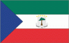 4x6" Equatorial Guinea Rayon Mounted Flag