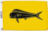 Dolphin Fish Flag - Nylon - 12x18"