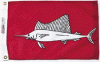 Sailfish Fish Flag - Nylon - 12x18"