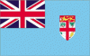 4x6" Fiji Rayon Mounted Flag