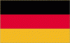 4x6" Germany Rayon Mounted Flag