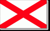 Alabama Stick Flag - Rayon - 4x6"