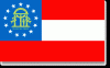 Georgia Stick Flag - Rayon - 4x6"