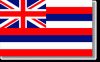 Hawaii Stick Flag - Rayon - 4x6"