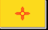 New Mexico Stick Flag - Rayon - 8x12"