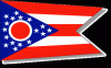 Ohio Stick Flag - Rayon - 8x12"