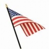 4x6" American Stick Flag - Rayon