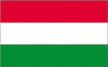8x12" Hungary Rayon Mounted Flag