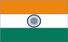 2x3' India Nylon Flag