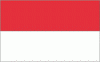 4x6" Indonesia Rayon Mounted Flag