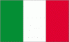 4x6" Italy Rayon Mounted Flag