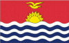 4x6" Kirabati Rayon Mounted Flag