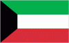 4x6" Kuwait Rayon Mounted Flag