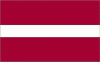 4x6" Latvia Rayon Mounted Flag