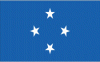 4x6" Micronesia Rayon Mounted Flag