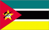 4x6" Mozambique Rayon Mounted Flag