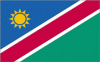 4x6" Namibia Rayon Mounted Flag
