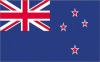 4x6" New Zealand Rayon Mounted Flag