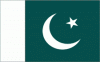 8x12" Pakistan Rayon Mounted Flag