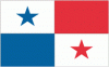 4x6" Panama Rayon Mounted Flag