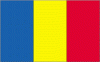 4x6" Romania Rayon Mounted Flag