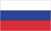 4x6" Russia Rayon Mounted Flag