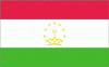 4x6" Tajikistan Rayon Mounted Flag