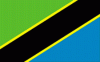 4x6" Tanzania Rayon Mounted Flag