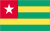 4x6" Togo Rayon Mounted Flag