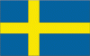 4x6" Sweden Rayon Mounted Flag