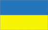 4x6" Ukraine Rayon Mounted Flag
