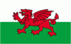 4x6" Wales Rayon Mounted Flag