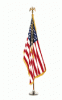 8' Presidential American Indoor Flag Set