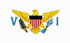 US Virgin Islands Stick Flag - Rayon - 4x6"