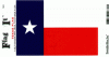 Texas Flag Decal - 3.25" x 5"