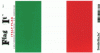 Italy Flag Decal - 3.25" x 5"