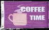 Coffee Time Fun Flag - Nylon - 12x18"