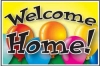 Welcome Home Coroplast Yard Sign - 18" x 24" (BLNWH)
