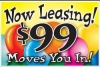 Now Leasing Move In Coroplast Yard Sign - 18" x 24" (BLN99NL)