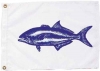 Bluefish Nautical Fun Flag - Nylon - 12x18"