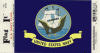 Navy Flag Decal - 3.25" x 5"