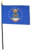 Air Force Flag - Rayon Mounted Stick Flag