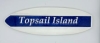Topsail Island Surfboard Epoxy Sign - 17" x 6"