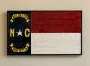 North Carolina Epoxy Flag Wall Art - 12" x 18"