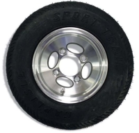 ITD 4.80 X 8 ALUM WHEEL & TIRE, 4 LUG