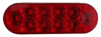 LIGHT 6" OVAL RED LED