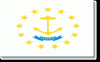 2x3' Rhode Island State Flag - Nylon